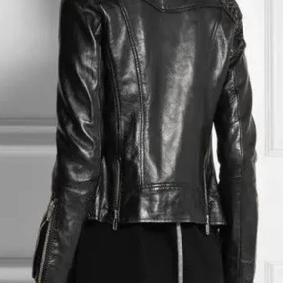Maje Madone Leather Jacket - Picture 9 of 9